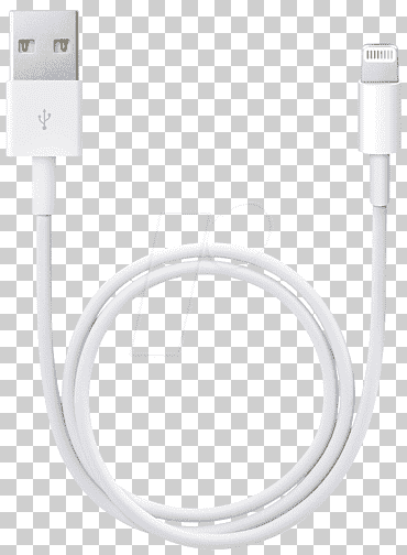 Cargador de batería Lightning Cable de datos USB Apple, Lightning, ángulo, electrónica, cable png