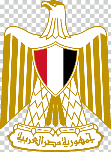 logotipo de pájaro blanco y dorado, cocina egipcia república de árabes unidos bandera de egipto escudo de armas de egipto, egipto, bandera, texto, Egipto png