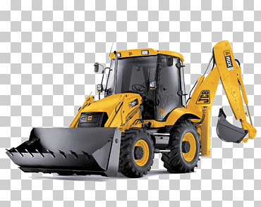 retroexcavadora jcb amarilla, retroexcavadora jcb excavadora, excavadora, técnica, modo de transporte, agricultura png