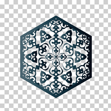 Arte gráfico en espiral hexagonal gris, patrones geométricos islámicos arte islámico de la arquitectura islámica, un patrón hexagonal con características islámicas, azul, fotografía, rectángulo png