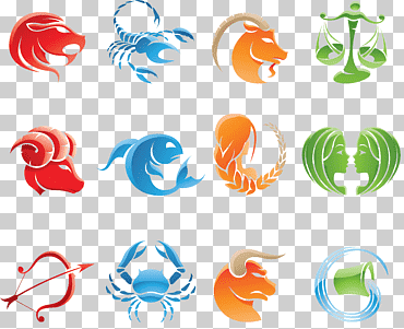 historieta 12 constelación s, imagen del logo de la constelación, signos del zodiaco, elemento de signos del zodiaco png
