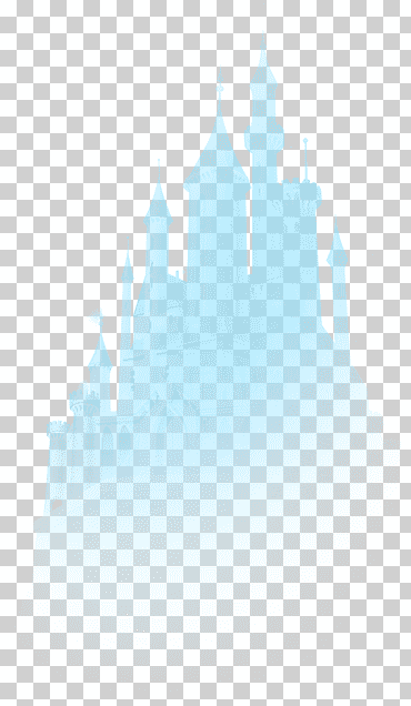 patrón de invierno, castillo de disney creativo, azul, blanco, triángulo png
