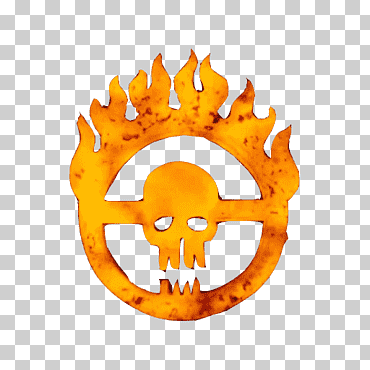 Logo mad max immortan ángulo texto naranja png Klipartz