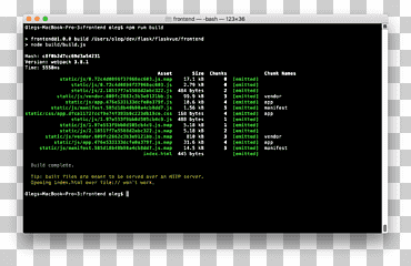 Execution Command Vue.js Front and back ends Installation, Shell, command, nodejs, bash png