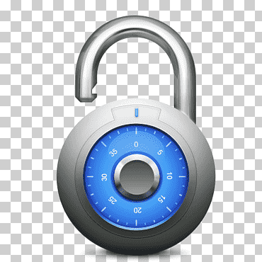 Candado de hardware, desbloqueo, candado digital redondo gris y azul, Mac, iconos de computadora, candado png