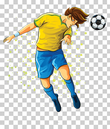 رجل يرتدي القميص الأصفر لكرة القدم والسروال الأزرق ، 2014 لاعب كرة قدم هدف كأس العالم FIFA ، لاعب كرة قدم مطلي باليد, لوحة مائية, لعبة, رياضة png