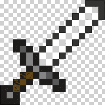 Minecraft forja espada de hierro, papel artesanal, ángulo, texto, simetría png
