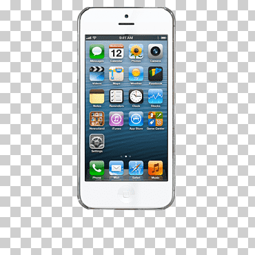 iPhone 5 blanco mostrando la pantalla de inicio, iphone 5s iphone 4 iphone 6 iphone se, icono de iphone, artilugio, electrónica, caja del teléfono móvil png