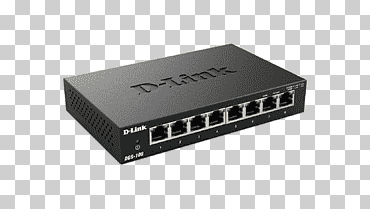 conmutador de red Gigabit Ethernet d-link dgs 108 d-link des 108, switch hub, Red de computadoras, computadora, conmutador de red png