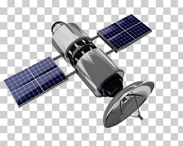 Satélite plateado con alas solares, ry satelital, hd satelital., electrónica, producto, gadgets png