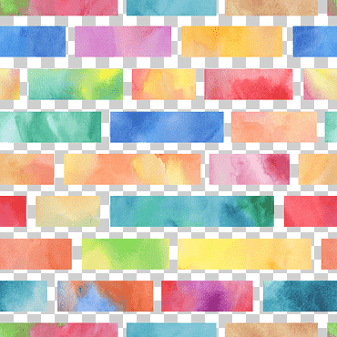 Ilustración de pared de ladrillo multicolor, ladrillo, sombreado de color de ladrillo, textura, salpicadura de color, rectángulo png