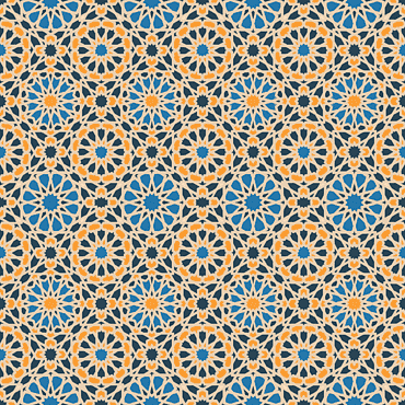 Flor naranja y azul, patrones geométricos islámicos arquitectura islámica geometría del arte islámico, patrón geométrico, azul, textil, simetría png