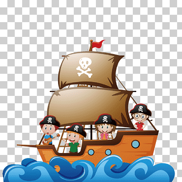 piratería niño ilustración barco, barco pirata, comida, fotografía, gente png
