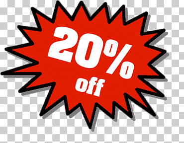 20% de descuento en logo, 20% de descuento., diverso, carteles de descuento, logo png