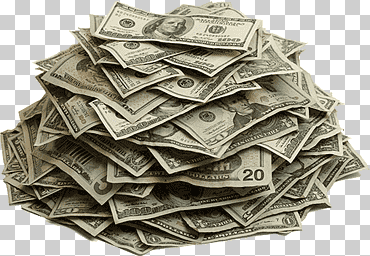 pila de 20 billetes de dólar, pila de dinero en efectivo, objetos, dinero, pila png