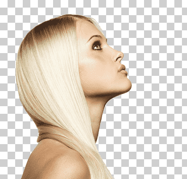 Mujer de cabello rubio, peluquería, peluquería, peluquería, modelo de cabello., pelo negro, gente, color png