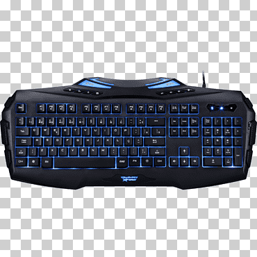 Teclado de computadora Ratón de computadora Gaming Teclado Gamer Usb, Ratón de computadora, electrónica, teclado, azul eléctrico png