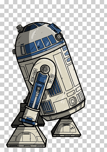 r2-d2 de star wars, r2d2 c2-d2 c-3po anakin skywalker star wars cartoon, historietas, personaje de ficción, r2d2 png
