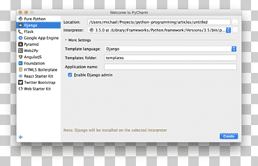 برنامج الكمبيوتر Django PyCharm Python Web framework، django, text, computer, others png