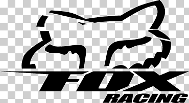 calcomanía con el logo de fox racing, motocross, blanco, mamífero, texto png