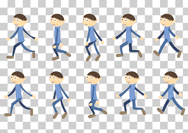 ilustración niños, animación caminar ciclo caminar, ciclo, niño, texto, gente png