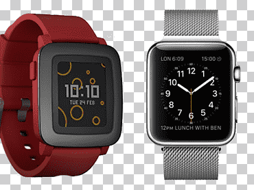 Pebble Time SmartWatch Apple Watch serie 1, reloj, accesorio de reloj, accesorios, negocio png