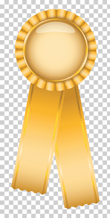 cinta dorada ilustración, cinta rosetón amarillo, medalla, oro, bandera png