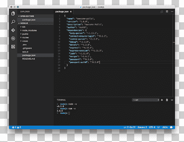 node.js javascript visual studio code desarrollo web, cortar cosas, texto, programa de computadora, electrón png
