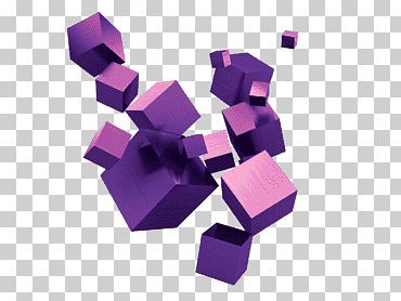 Ilustración cubo morado, cubo tridimensional gráficos 3d por computadora, cubo, púrpura, ángulo, Gráficos 3d por computadora png
