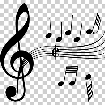 clave de la música en blanco y negro plana, nota musical, texto, monocromo, violín png