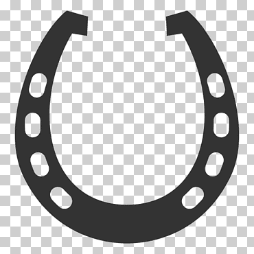 silueta de herradura, placa l, caballo, ángulo, monocromo png