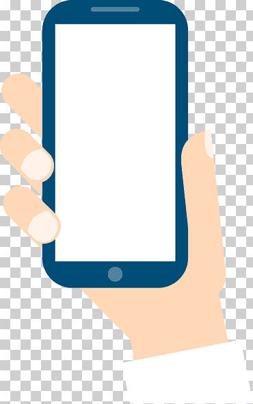 Persona con ilustración de teléfono celular, icono de comercio electrónico, elementos de mano y teléfono móvil., azul, artilugio, texto png