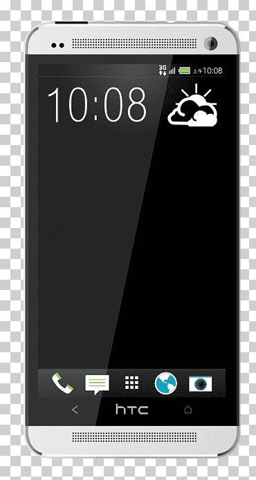 teléfono inteligente htc one m7 plateado, htc one silver, electrónica, teléfonos android, plata png