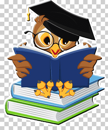 libro de ceremonia de graduación de papel, libro, leyendo, búho, pájaro png