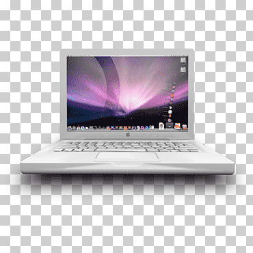 dispositivo de pantalla dispositivo electrónico portátil multimedia, macbook, macbook blanco, electrónica, netbook, computadora png