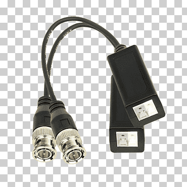 adaptador balun conector bnc conector eléctrico cable eléctrico, balun, adaptador, cable, par trenzado png