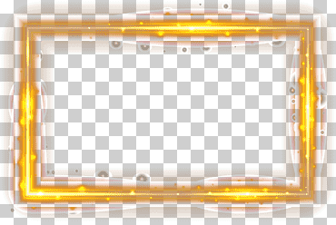 Ilustración de marco dorado rectangular, internos frescos, 2 luces, borde recortado material, frontera, cuadro, rectángulo png
