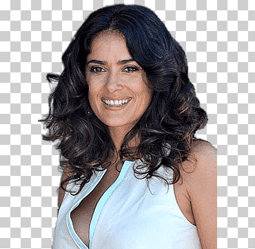 mujer vestida con camiseta sin mangas blanca, camisa blanca salma hayek, en el cine, Salma Hayek, mujer png