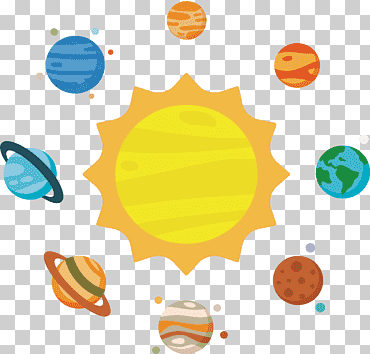 Pintura del sol, sistema solar planeta, astronomía sistema solar., naranja, diseño, cielo estrellado png