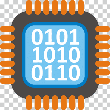 Multi-core processor Microprocessor Central processing unit, chip, text, computer, orange png
