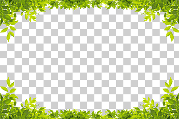 frontera de hojas verdes, hoja, cuadro, arriba y abajo png