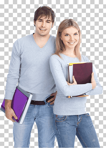 hombre y mujer con cuadernos, instituto de aprendizaje de cursos de educación para estudiantes, bellezas con estilo, púrpura, camiseta, gente png