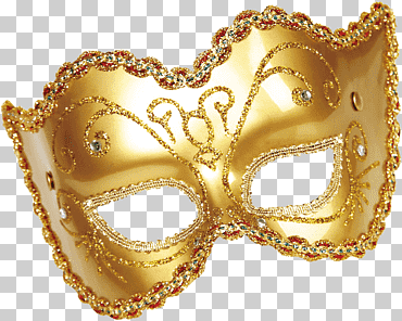 Mascarada de oro, bola de mascarada máscara fiesta de carnaval, máscara, oro, mascarillas, metal png