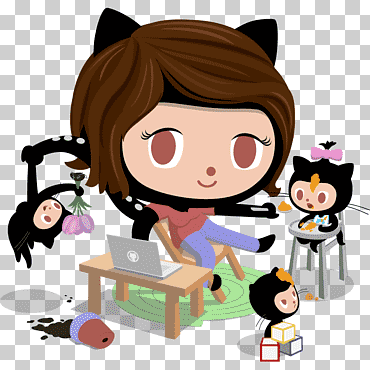 مستودع برامج الكمبيوتر GitHub ، جيثب, قراءة, شخصية خيالية, رسوم متحركة png