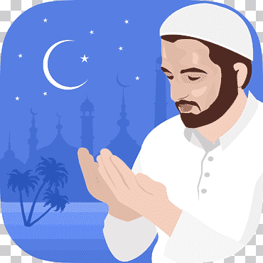 Ilustración de hombre y mezquita, qaida quran islam dua allah, ramadan, vacaciones, mano, oración png