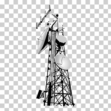 antenas de telecomunicaciones torre de señal, torre celular, televisión, Internet, teléfonos móviles png