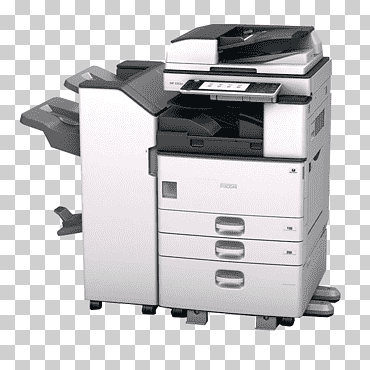 impresora multifuncional copiadora impresión ricoh, impresora, ángulo, electrónica, máquina de fotostáticas png