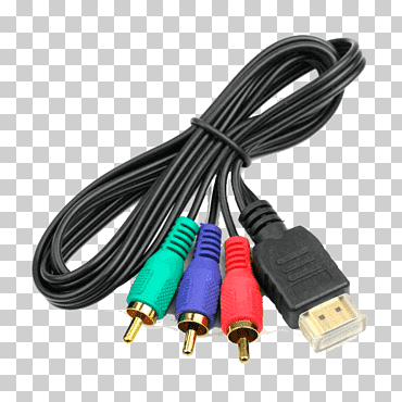 conector rca video componente hdmi video compuesto televisión de alta definición, video componente, electrónica, cable, conector vga png