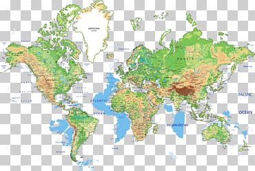mapa del mundo idioma inglés, mapa de geografía mundial, diverso, Inglés, Español png