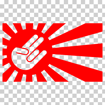 Bandera de Japón Sol naciente Bandera Mercado nacional japonés, calcomanía, bandera, texto, logo png